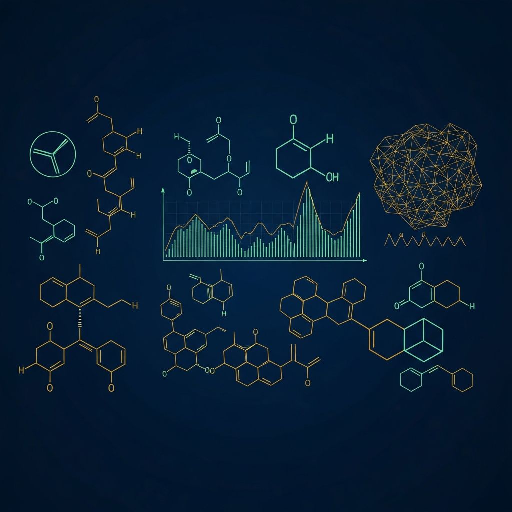 Абстрактна визуализация на научни данни и молекулярни структури